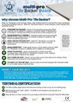 F&B Multi-pro Tile Backer