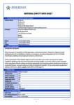 MgO Material Safety Data Sheet